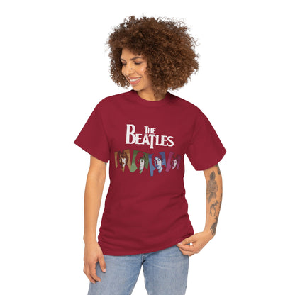 Retro Beatles Graphic Tee - Vintage Unisex Heavy Cotton T-Shirt, Music Lover Gift, 60s Inspired Fashion, Concert T-Shirt, Gift for Him/Her