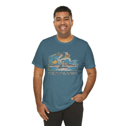Tennessee Vintage Graphic Tee, Unisex Jersey Short Sleeve T-Shirt, Souvenir Shirt, Vacation Wear, Gift for Travelers, Retro Tee