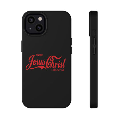 Impact-Resistant Phone Case: Enjoy Jesus Christ Lord Savior, Christian Gift, Durable Protection, Faith-Based Accessory, Holiday Gift