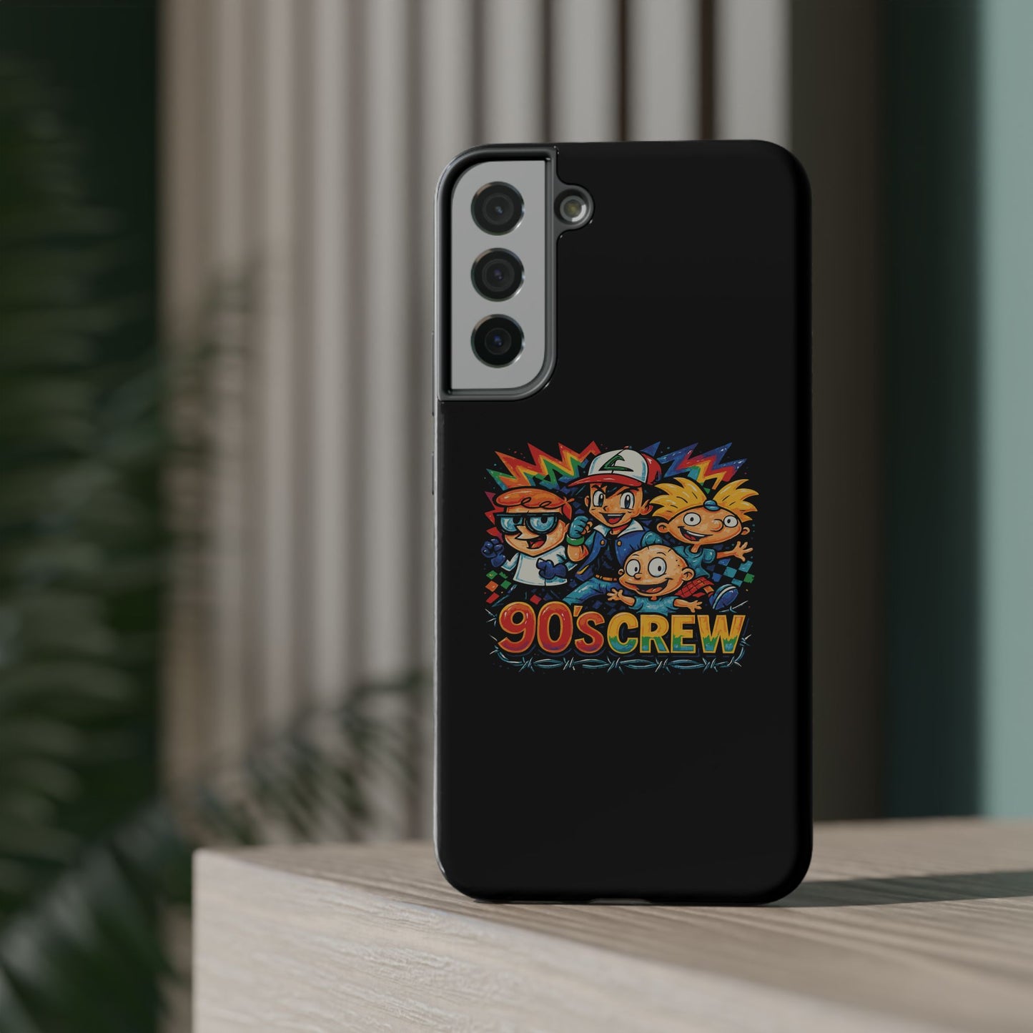 90s Crew Impact-Resistant Phone Case — Retro Cartoon Gamer Design