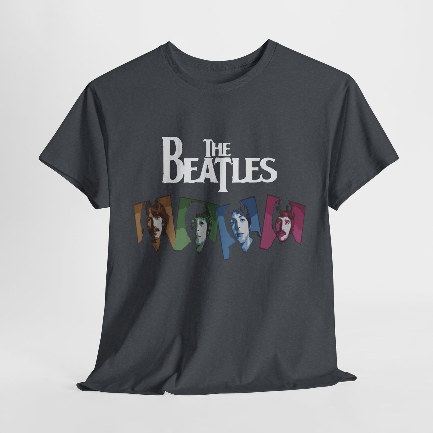 Retro Beatles Graphic Tee - Vintage Unisex Heavy Cotton T-Shirt, Music Lover Gift, 60s Inspired Fashion, Concert T-Shirt, Gift for Him/Her