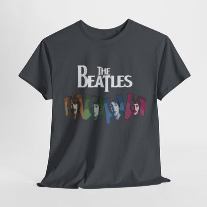 Retro Beatles Graphic Tee - Vintage Unisex Heavy Cotton T-Shirt, Music Lover Gift, 60s Inspired Fashion, Concert T-Shirt, Gift for Him/Her