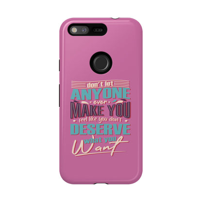 Inspirational Phone Case, Motivational Phone Cover, Tough Cases for Her, Gift for Friends, Self-Love Quote Case