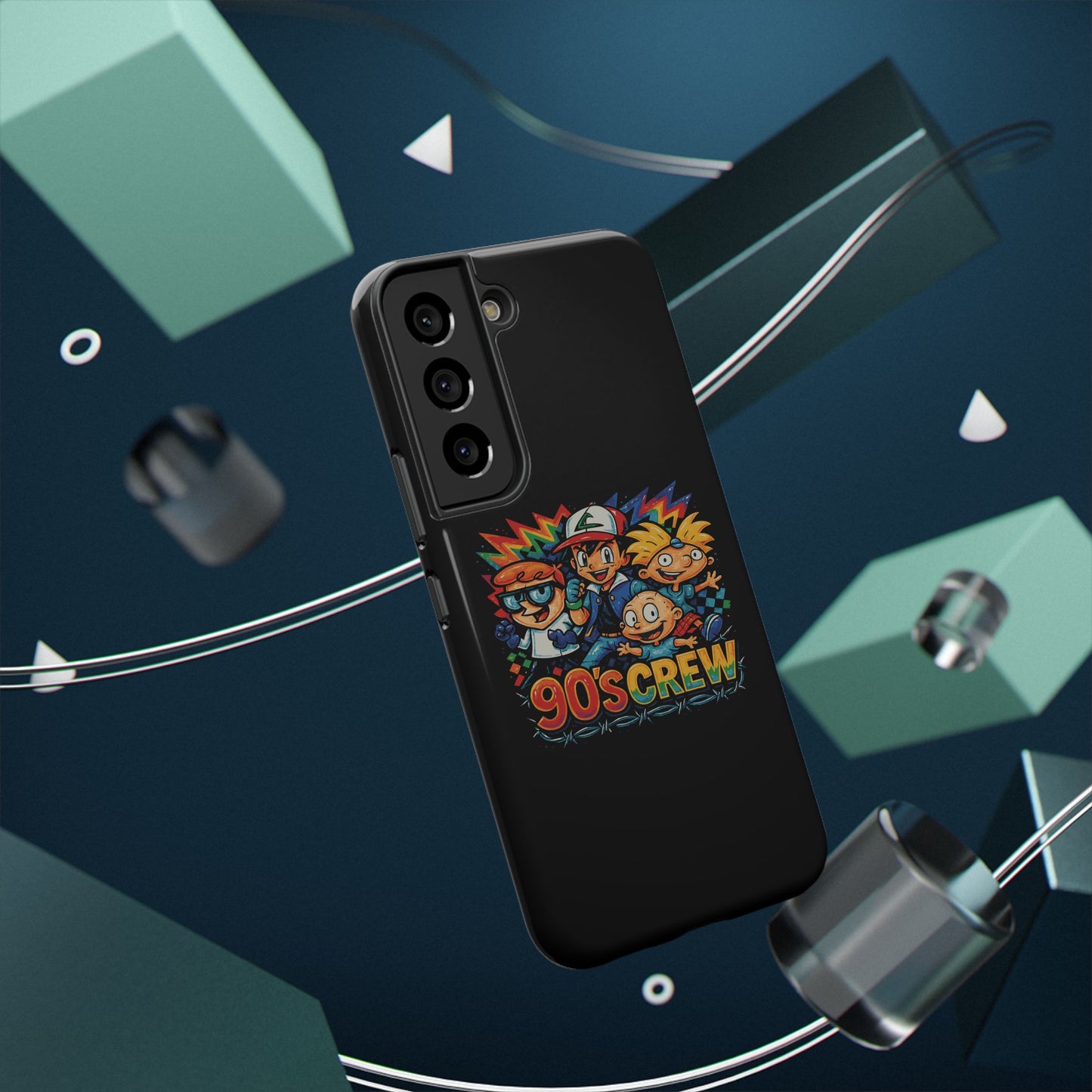90s Crew Impact-Resistant Phone Case — Retro Cartoon Gamer Design