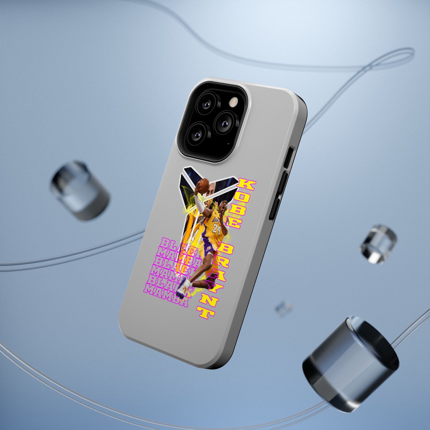 Impact-Resistant Phone Case — Bold Retro Basketball Graphic