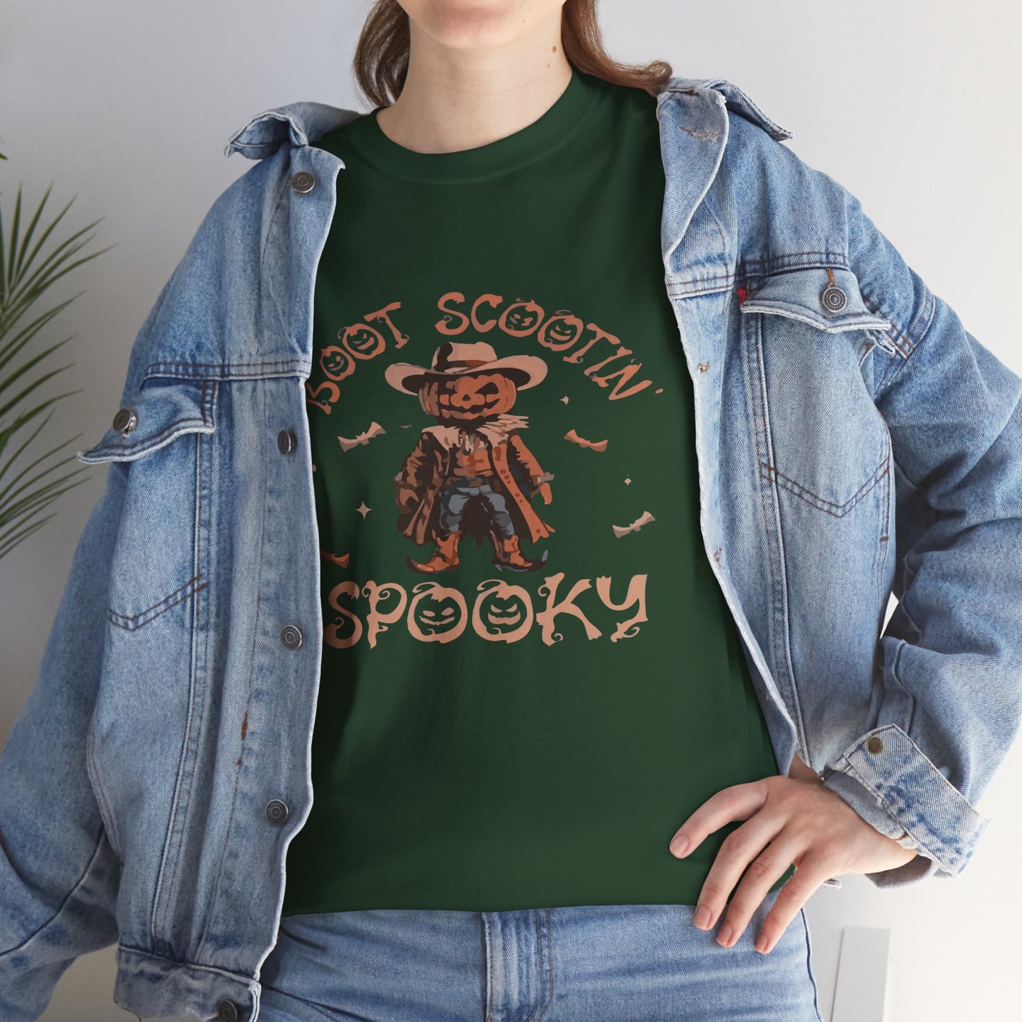 Spooky Cowboy Tee, Unisex Heavy Cotton T-Shirt, Halloween Costume, Fall Fashion, Fun Casual Wear, Gift for Friends, Boot Scootin' [...]