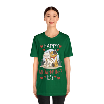 Happy Meowentine's Jersey Short Sleeve Tee