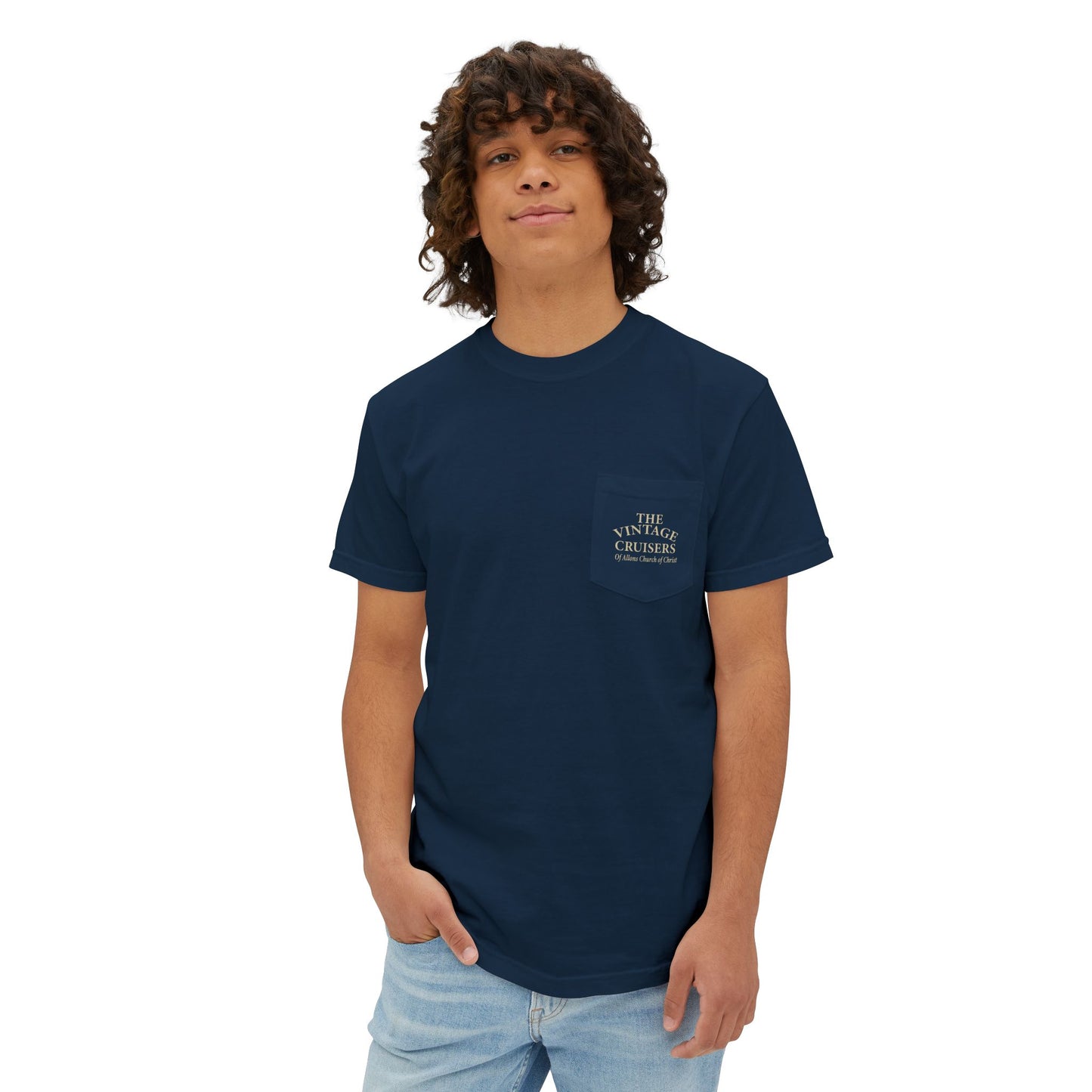 Vintage Allons church of Christ Cruise Pocket T-Shirt