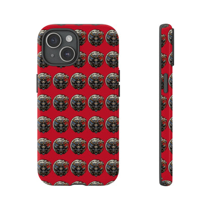 Bold Phone Case, Tough Phone Cover, Red Phone Protector, Unique Gift for Him/Her, Trendy Tech Accessory