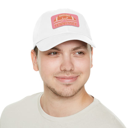 Tennessee Dad Hat with Leather Patch, Casual Hat, Sports Cap, Gift for Dads, Outdoor Hat, Summer Accessory