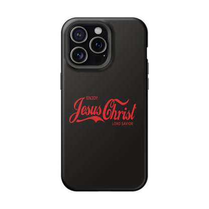 Impact-Resistant Phone Case: Enjoy Jesus Christ Lord Savior, Christian Gift, Durable Protection, Faith-Based Accessory, Holiday Gift