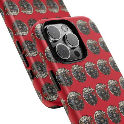 Bold Phone Case, Tough Phone Cover, Red Phone Protector, Unique Gift for Him/Her, Trendy Tech Accessory