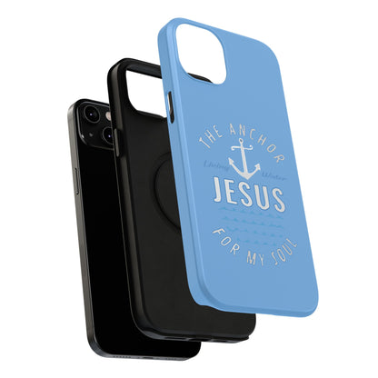 Jesus Anchor Phone Case, Christian Tech Accessories, Inspirational Gifts, Unique Phone Covers, Faith-Based Decor