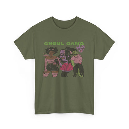 Ghoul Gang Unisex Heavy Cotton Tee | Halloween T-Shirt, Spooky Apparel, Gothic Fashion, Funny Gift, Group Costume