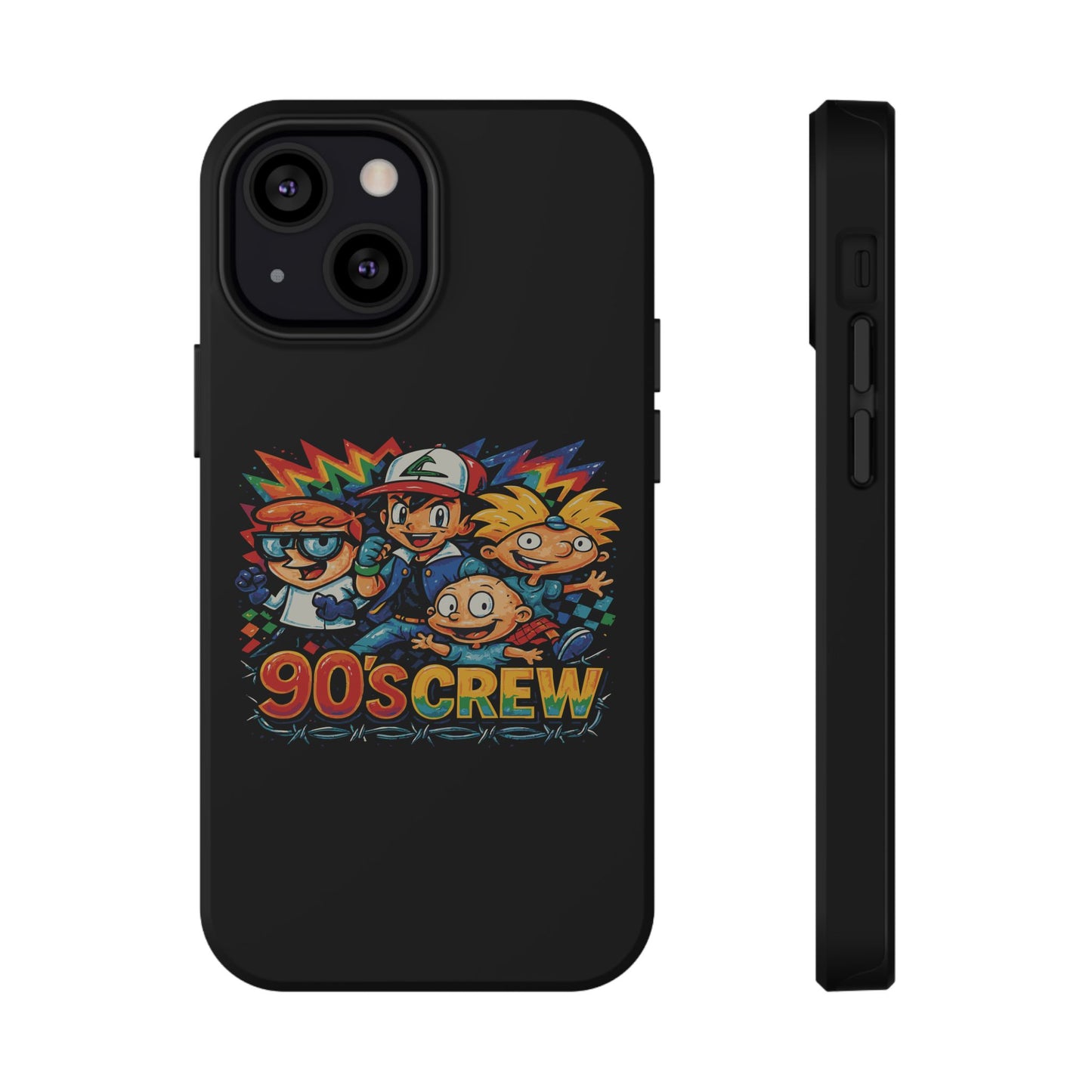 90s Crew Impact-Resistant Phone Case — Retro Cartoon Gamer Design