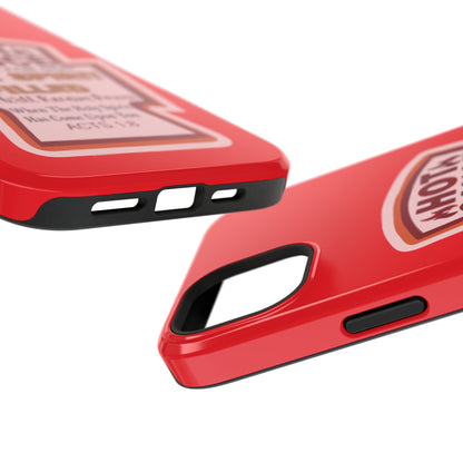 Holy Spirit Hot Sauce Phone Cases - Impact-Resistant, Christian Gift, Spiritual Reminder, Unique Design, Faith-Based Accessory