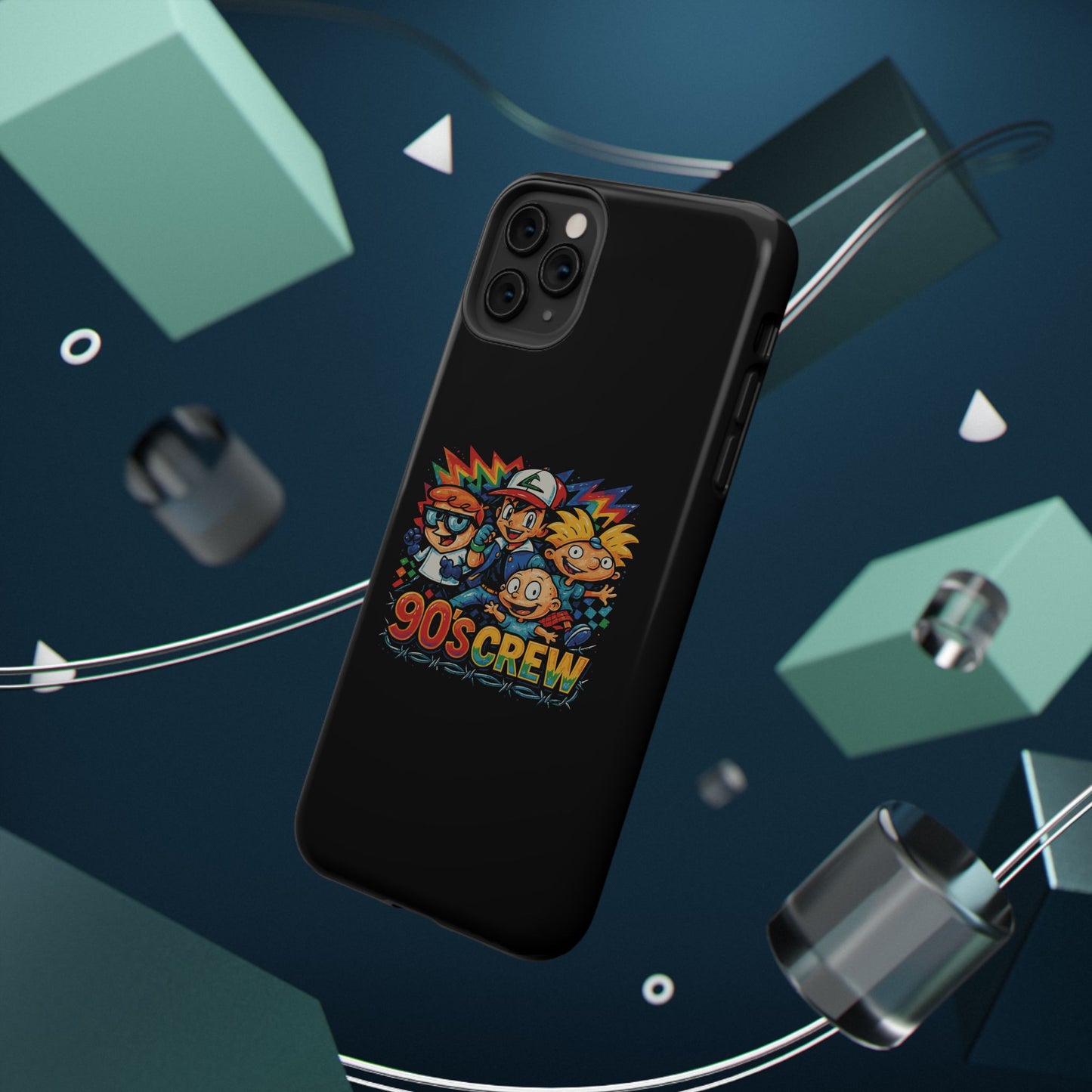 90s Crew Impact-Resistant Phone Case — Retro Cartoon Gamer Design