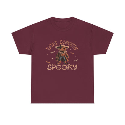 Spooky Cowboy Tee, Unisex Heavy Cotton T-Shirt, Halloween Costume, Fall Fashion, Fun Casual Wear, Gift for Friends, Boot Scootin' [...]