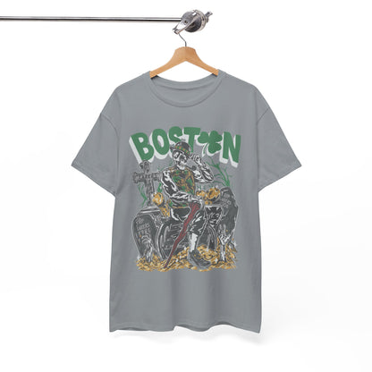 Boston Graphic Tee, Unisex Heavy Cotton T-Shirt, Vintage Boston Shirt, Irish Pride Apparel, St. Patrick's Day Gift, Casual Wear