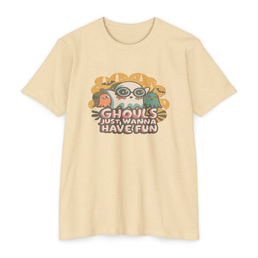 Halloween Fun Graphic Tee, Ghouls T-shirt, Unisex T-shirt, Spooky Shirt, Casual Halloween Apparel
