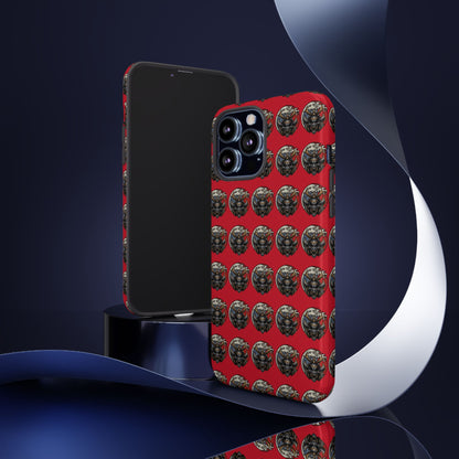 Bold Phone Case, Tough Phone Cover, Red Phone Protector, Unique Gift for Him/Her, Trendy Tech Accessory