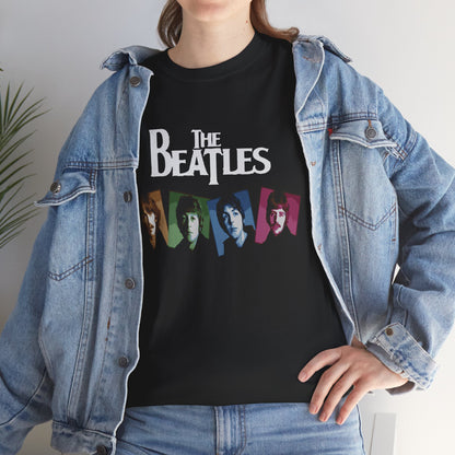 Retro Beatles Graphic Tee - Vintage Unisex Heavy Cotton T-Shirt, Music Lover Gift, 60s Inspired Fashion, Concert T-Shirt, Gift for Him/Her