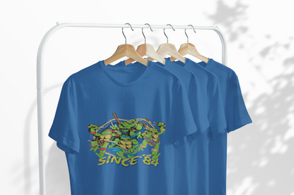 Retro Tee Shirt - Teenage Mutant Ninja Turtles Since 1984 - Unisex Jersey Short Sleeve