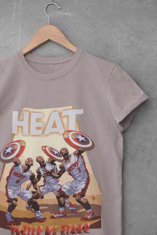 Vintage Inspired Heat Jersey Tee, Graphic Tee for Sports Lovers, Casual Wear, Great for Game Day, Summer Vibes, Unique Gift Idea