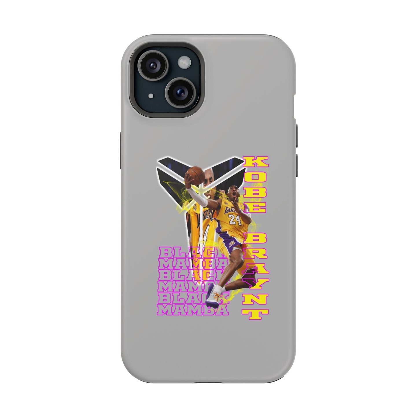 Impact-Resistant Phone Case — Bold Retro Basketball Graphic