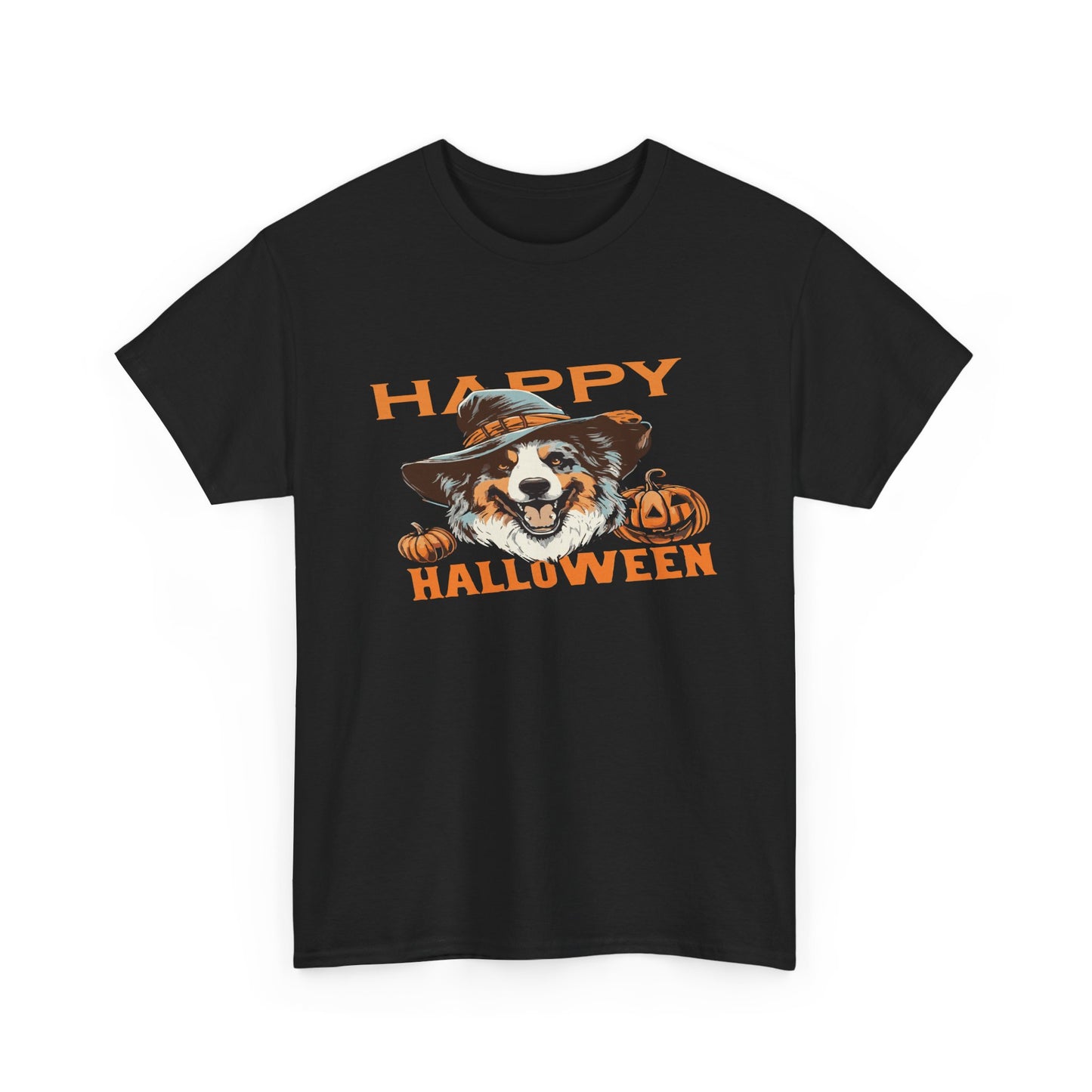 Halloween Dog Graphic Tee, Unisex T-Shirt, Spooky Pet Shirt, Fall Apparel, Trick or Treat Top