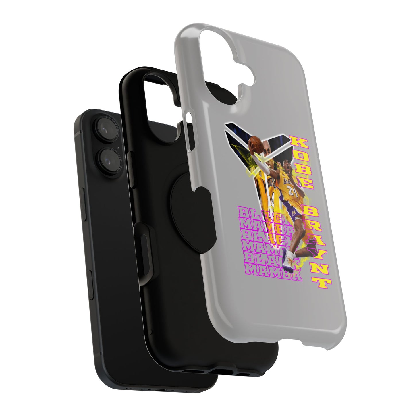 Impact-Resistant Phone Case — Bold Retro Basketball Graphic