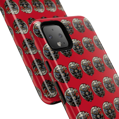Bold Phone Case, Tough Phone Cover, Red Phone Protector, Unique Gift for Him/Her, Trendy Tech Accessory