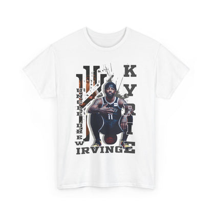 Kyrie Irving Unisex Heavy Cotton Tee, Basketball Fan Shirt, Sports Merchandise, Gift for Athletes, Streetwear Style