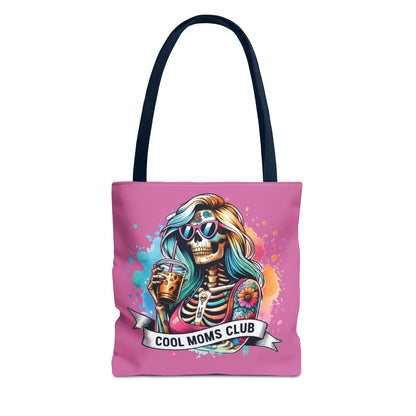 Cool Moms Club Tote Bag, Fun Tote, Sisterhood Gift, Beach Bag, Halloween Accessory, Colorful Shoulder Bag