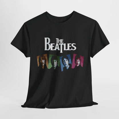 Retro Beatles Graphic Tee - Vintage Unisex Heavy Cotton T-Shirt, Music Lover Gift, 60s Inspired Fashion, Concert T-Shirt, Gift for Him/Her