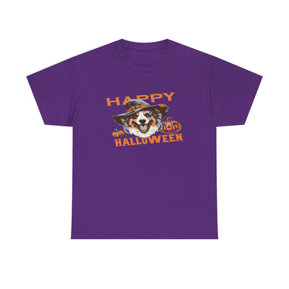 Halloween Dog Graphic Tee, Unisex T-Shirt, Spooky Pet Shirt, Fall Apparel, Trick or Treat Top