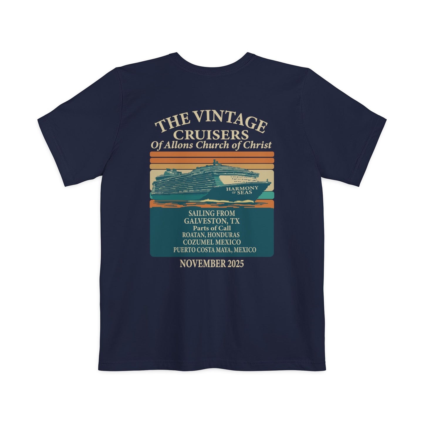 Retro Allons Church of Christ Pocket T-shirt