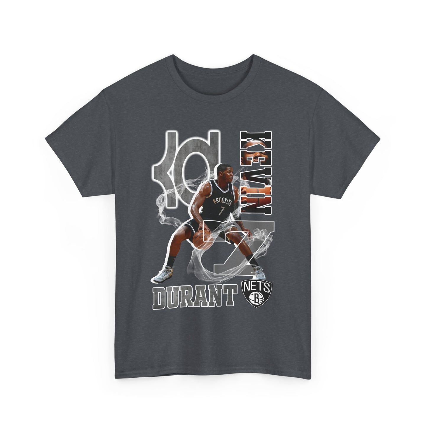 Kevin Durant Unisex Heavy Cotton Tee, Basketball Fan Shirt, Sports Apparel, Gift for Sports Enthusiasts, NBA Style T-Shirt
