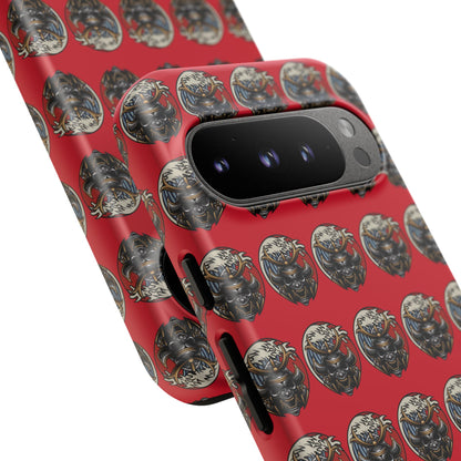 Bold Phone Case, Tough Phone Cover, Red Phone Protector, Unique Gift for Him/Her, Trendy Tech Accessory