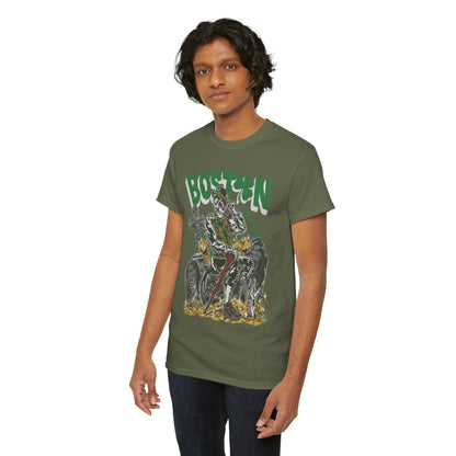 Boston Graphic Tee, Unisex Heavy Cotton T-Shirt, Vintage Boston Shirt, Irish Pride Apparel, St. Patrick's Day Gift, Casual Wear