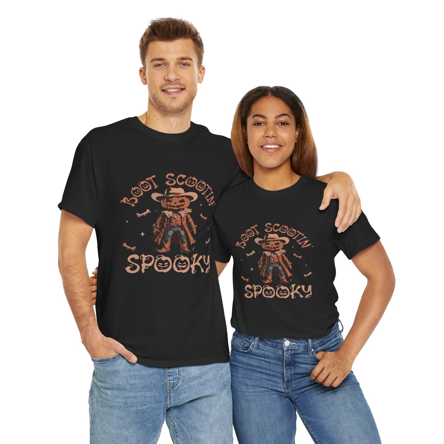 Spooky Cowboy Tee, Unisex Heavy Cotton T-Shirt, Halloween Costume, Fall Fashion, Fun Casual Wear, Gift for Friends, Boot Scootin' [...]