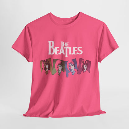 Retro Beatles Graphic Tee - Vintage Unisex Heavy Cotton T-Shirt, Music Lover Gift, 60s Inspired Fashion, Concert T-Shirt, Gift for Him/Her