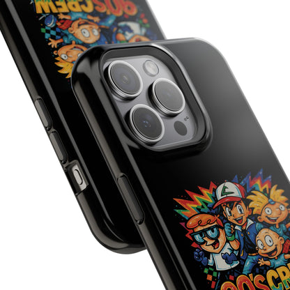 90s Crew Impact-Resistant Phone Case — Retro Cartoon Gamer Design