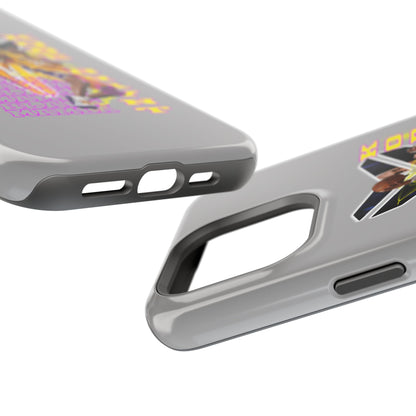 Impact-Resistant Phone Case — Bold Retro Basketball Graphic