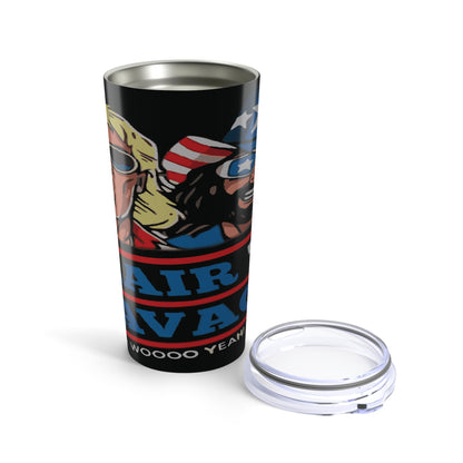 Randy vs. Flair Retro 20oz Tumbler — Vintage Wrestling Design