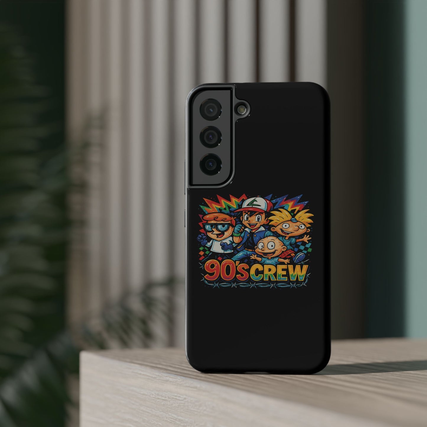 90s Crew Impact-Resistant Phone Case — Retro Cartoon Gamer Design