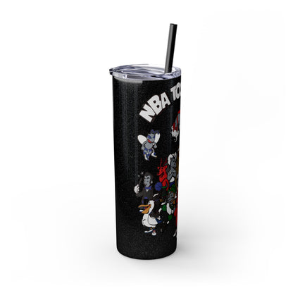NBA Toons Skinny Tumbler with Straw, 20oz - Stylish Drinkware for Sports Fans, Gift for Birthdays, Holidays, Basketball Lovers, Fun [...]