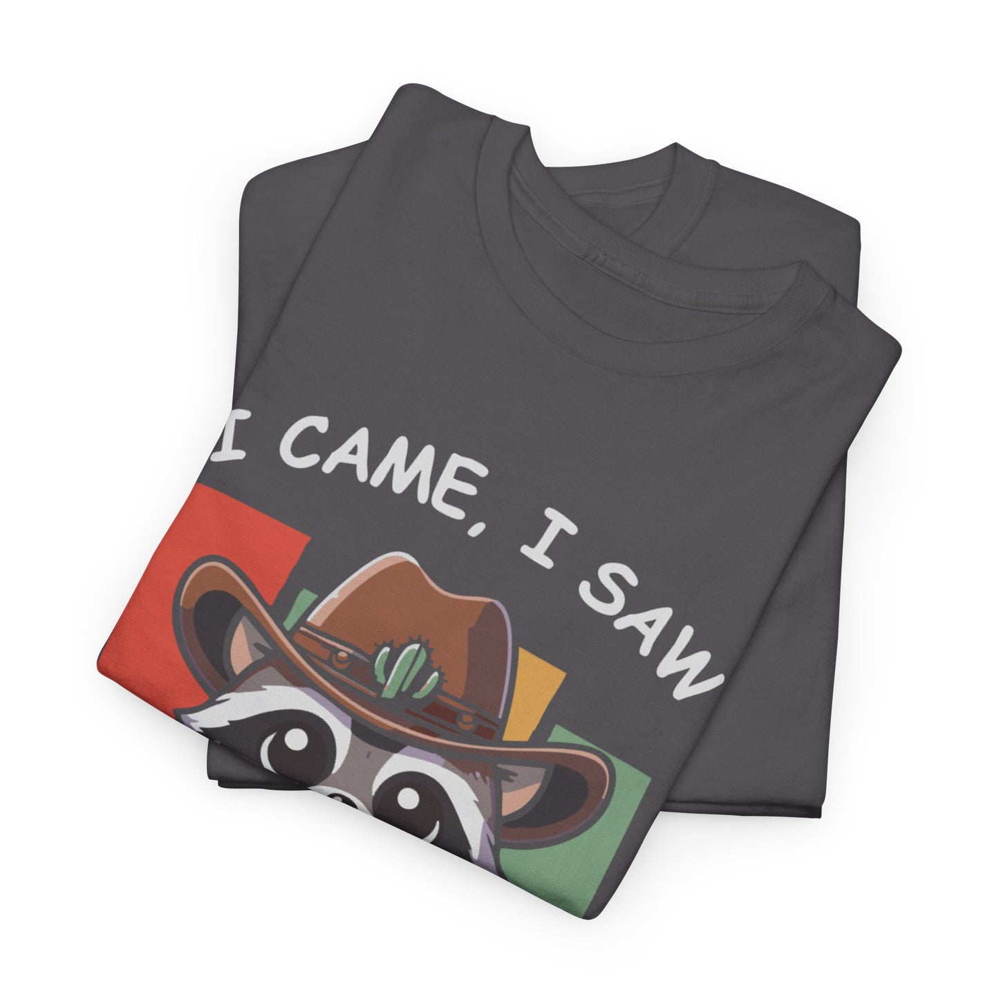Fun Raccoon Graphic Tee, Cute Funny Animal T-Shirt, Unique Gift, Unisex Cotton Tee, Casual Wear, Birthday Gift, Humor Shirt