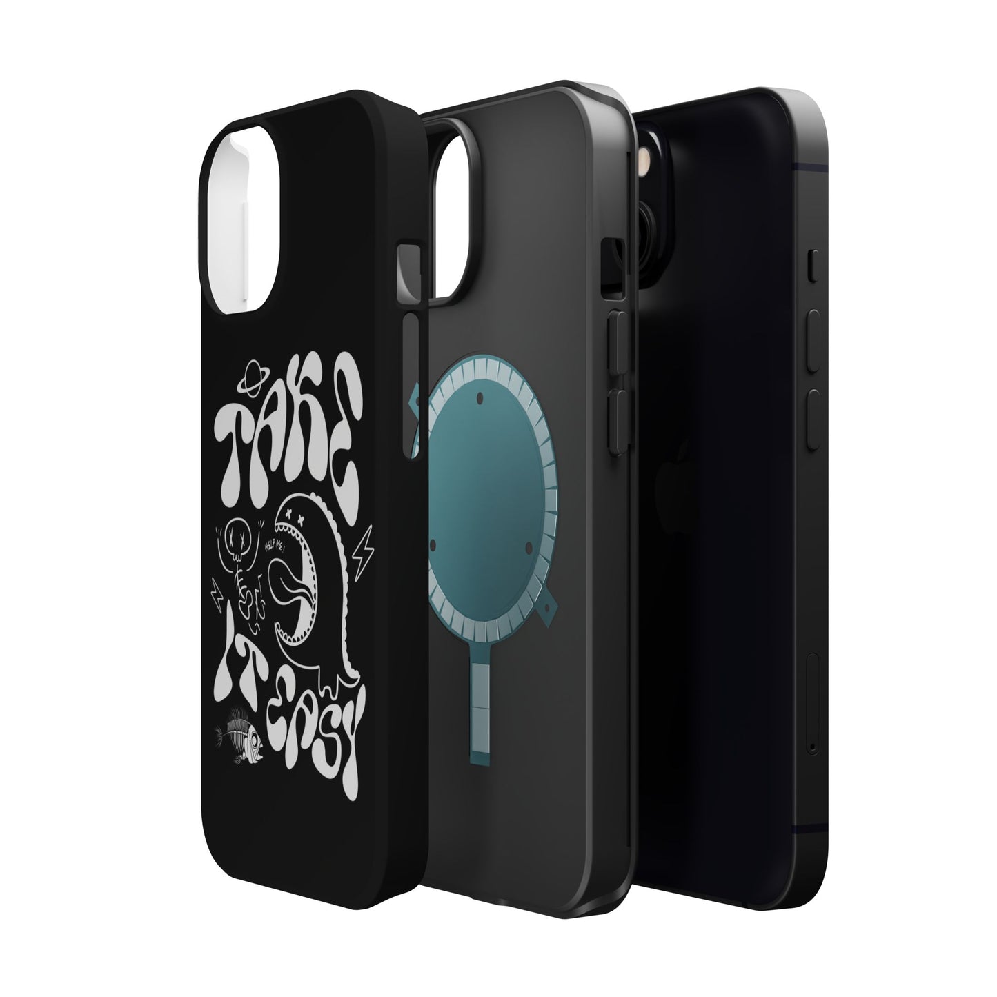 Magnetic Phone Case - Take It Easy Design, Cute Phone Cover, Gift for Him or Her, Trendy Accessories, Unique Tech Gifts