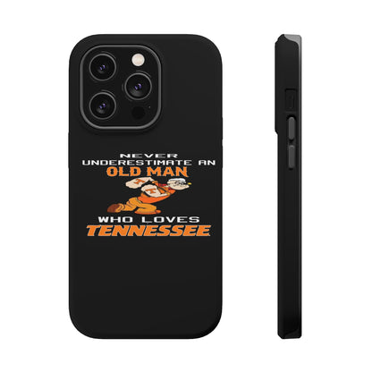 Tough Phone Case, Old Man Who Loves Tennessee, Gift for Grandpa, Tennessee Pride, Men's Accessories, Father's Day, Custom Cases